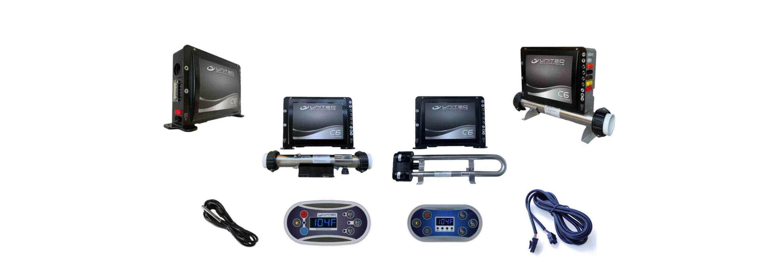 spa heater not heating — spa control system and heater components